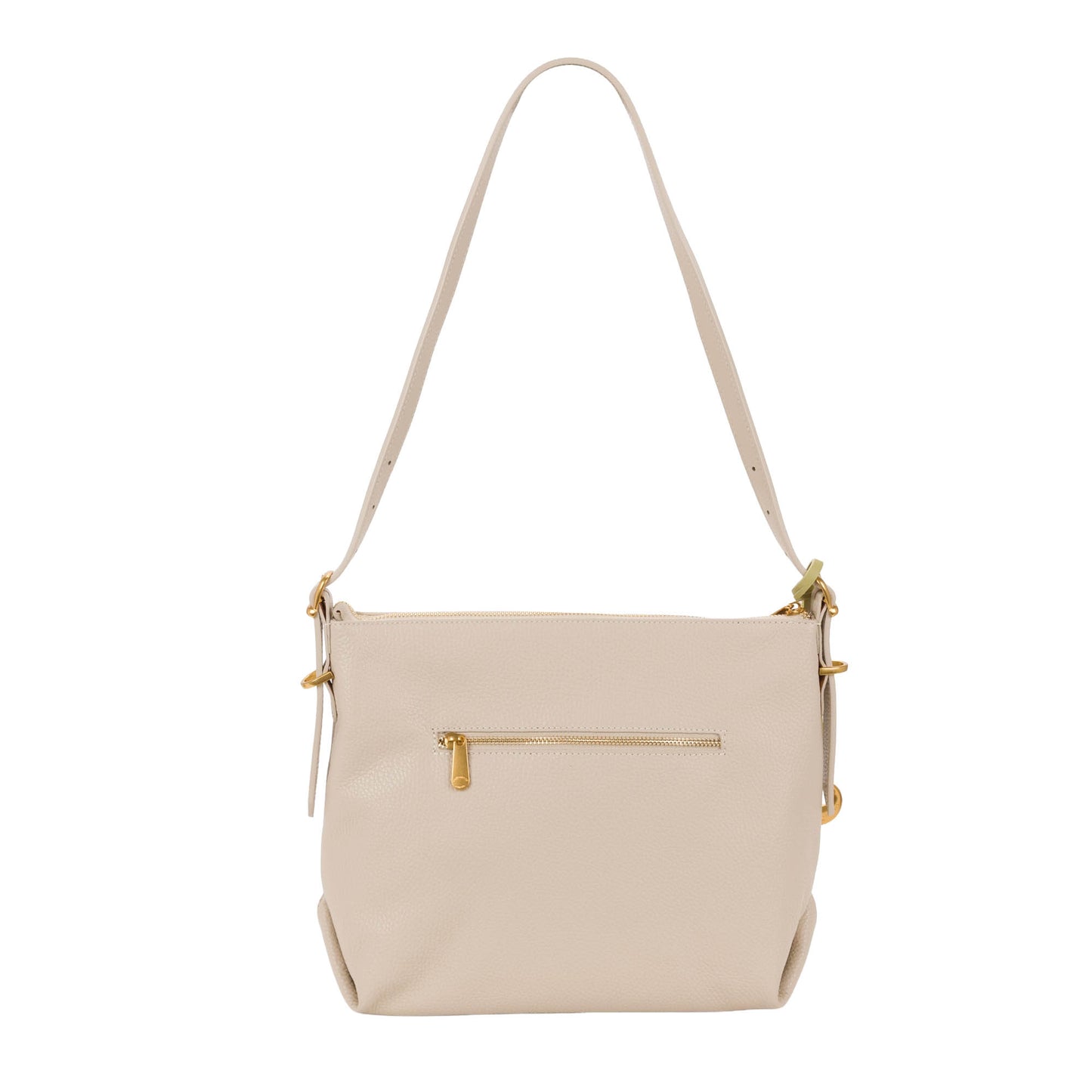 Borsa a Tracolla 'Fondamenta' in Pelle Beige - Pelletteria Veneta