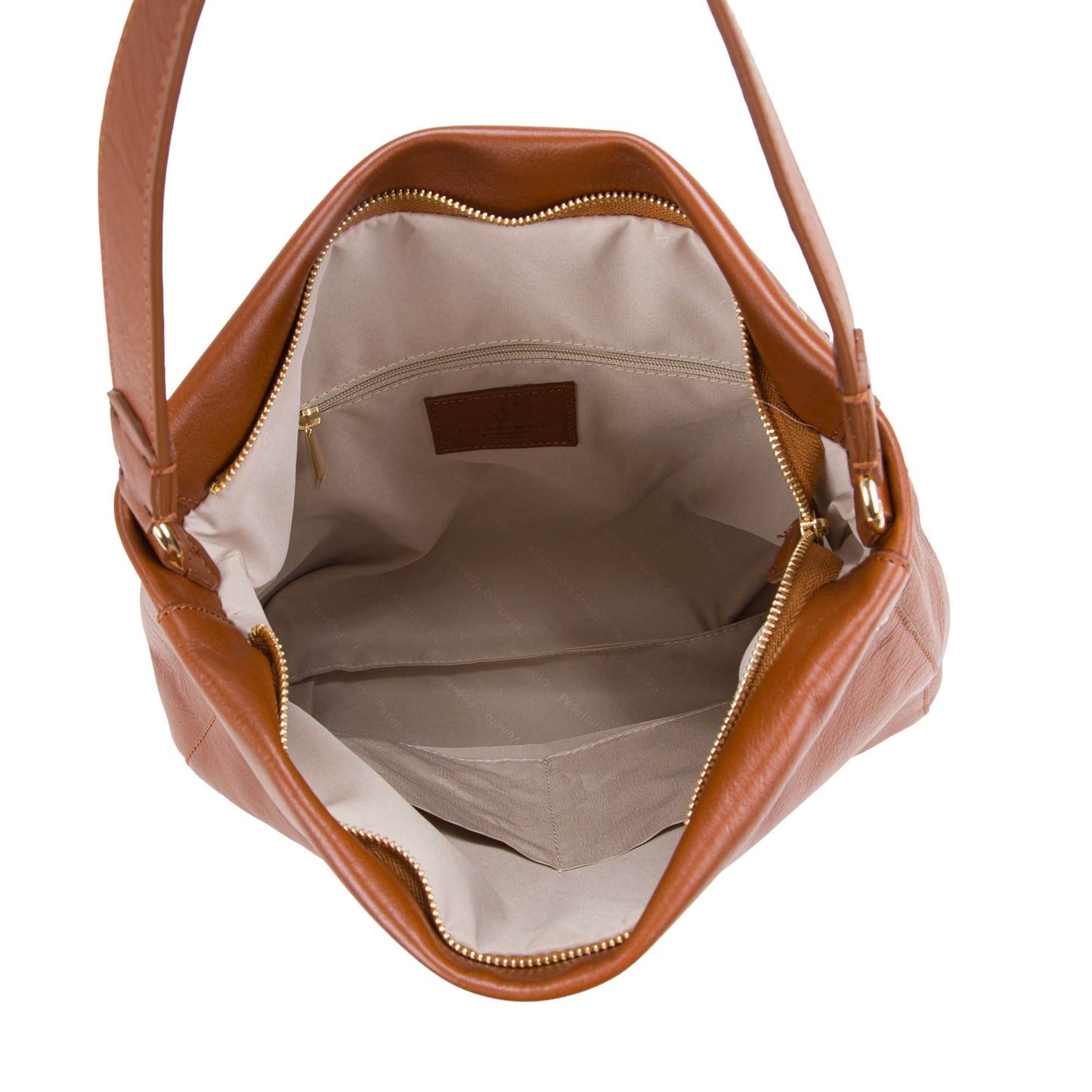 Borsa a Spalla 'Bronzin' in Pelle Cuoio - Pelletteria Veneta
