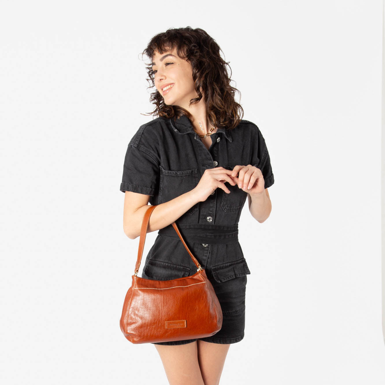 Borsa a Spalla & Tracolla 'Bronzin' in Pelle Cuoio - Pelletteria Veneta