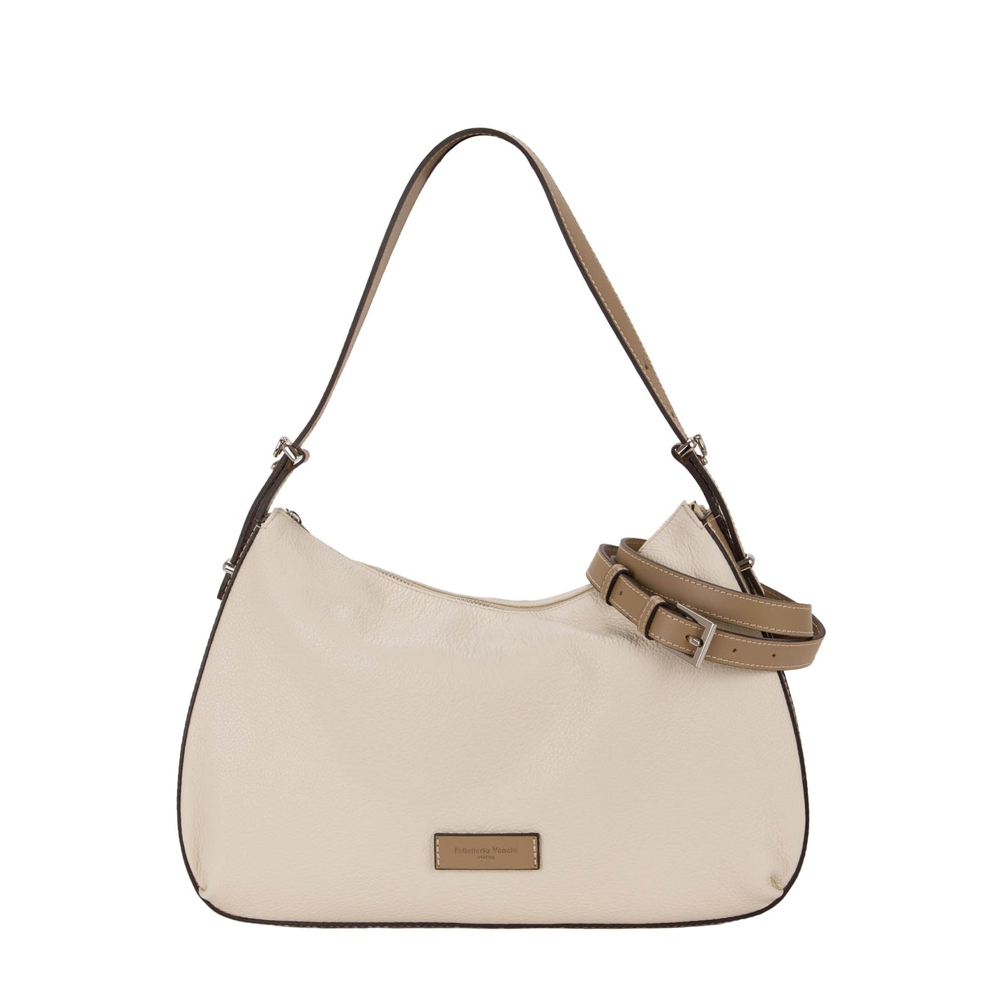 Borsa a Spalla 'Doge' in Pelle Beige - Pelletteria Veneta