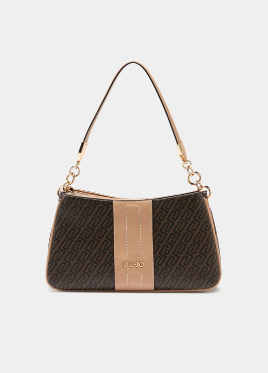 Borsa a spalla piccola monogram Ematite Liu Jo