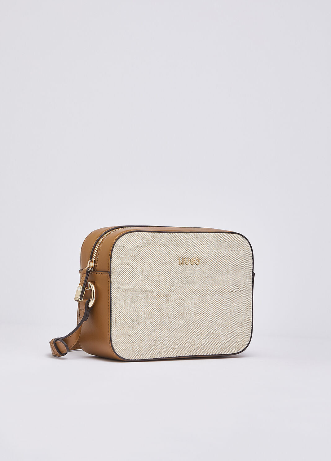 Borsa a tracolla media in juta Manh Liu Jo