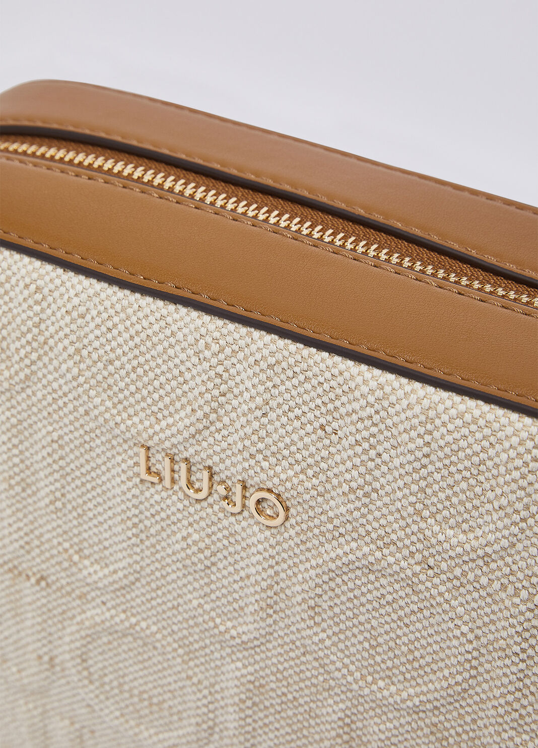 Borsa a tracolla media in juta Manh Liu Jo