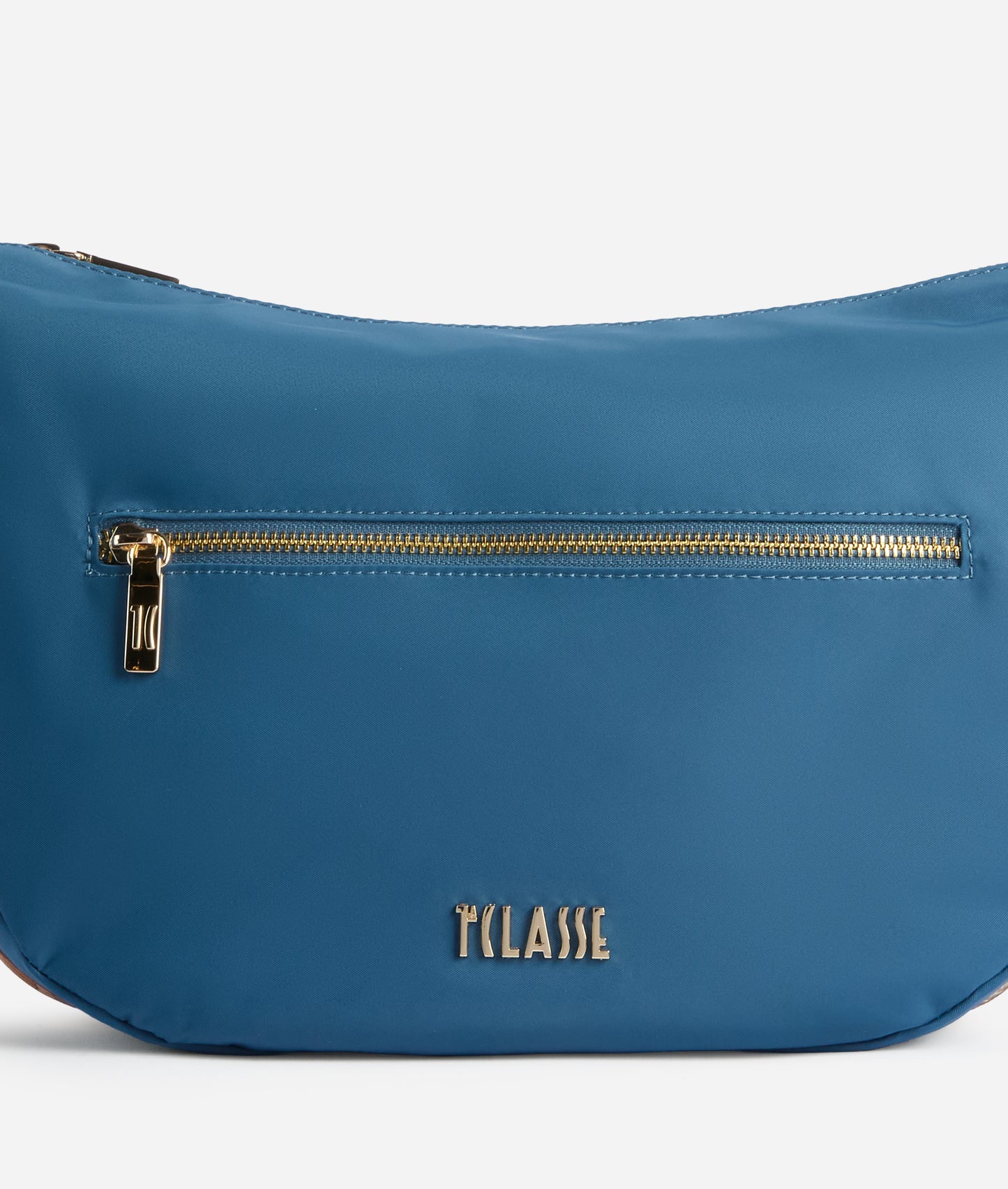 Breeze Nylon tracolla a mezzaluna grande Blu Pacifico Alviero Martini