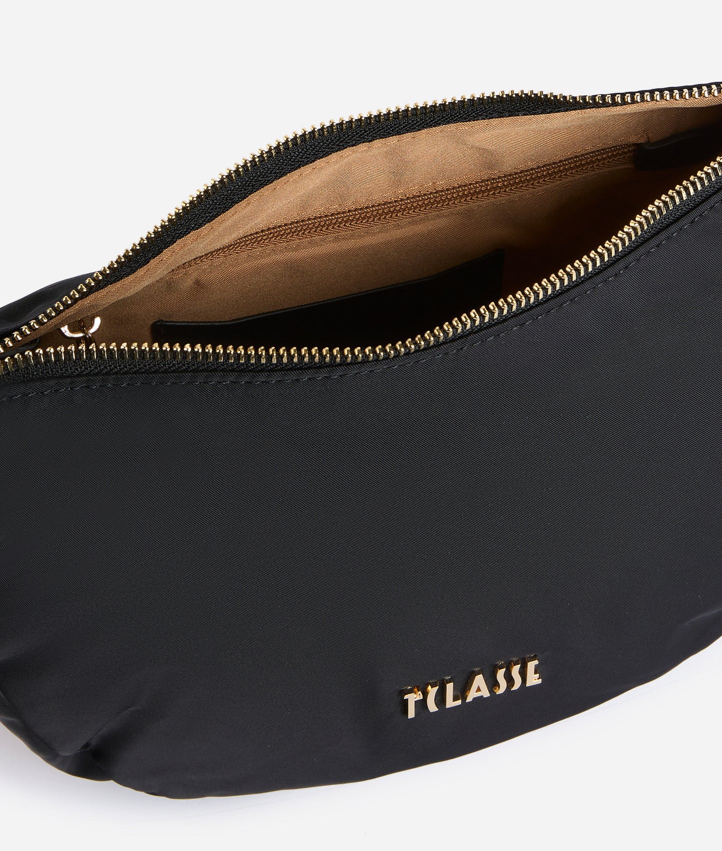 Breeze Nylon tracolla a mezzaluna piccola Nera Alviero Martini