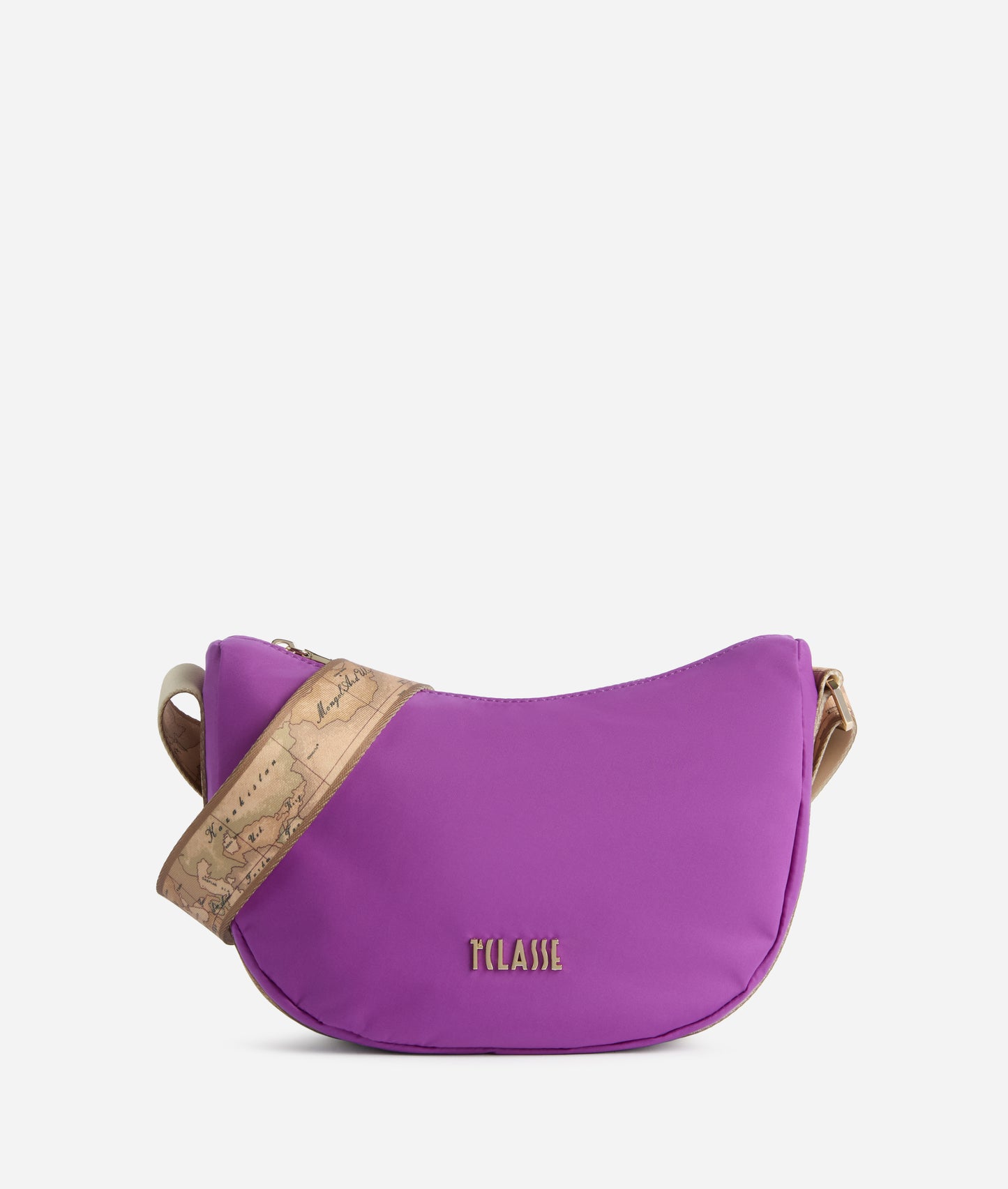 Breeze Nylon tracolla a mezzaluna piccola Viola Bougainville Alviero Martini