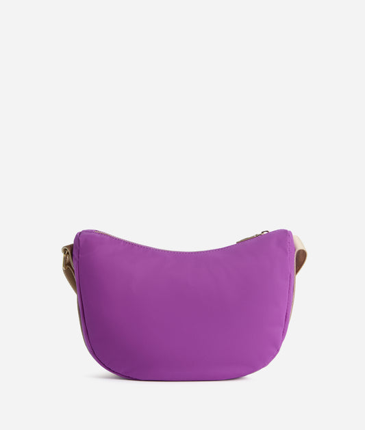 Breeze Nylon tracolla a mezzaluna piccola Viola Bougainville Alviero Martini