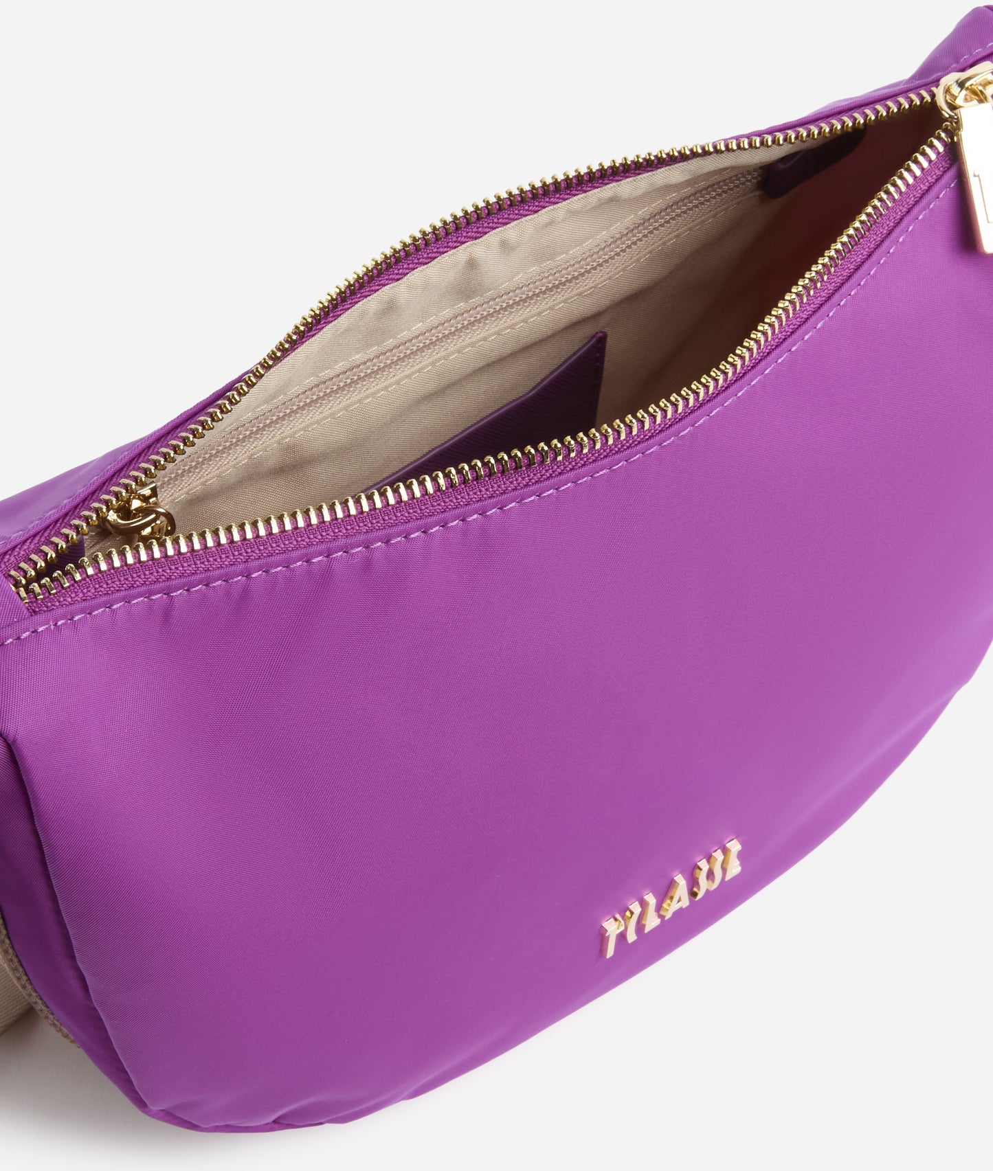 Breeze Nylon tracolla a mezzaluna piccola Viola Bougainville Alviero Martini