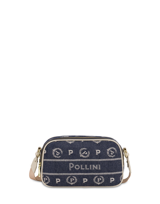 Pollini Crossbody Bag Heritage Marina In Denim Blu/avorio