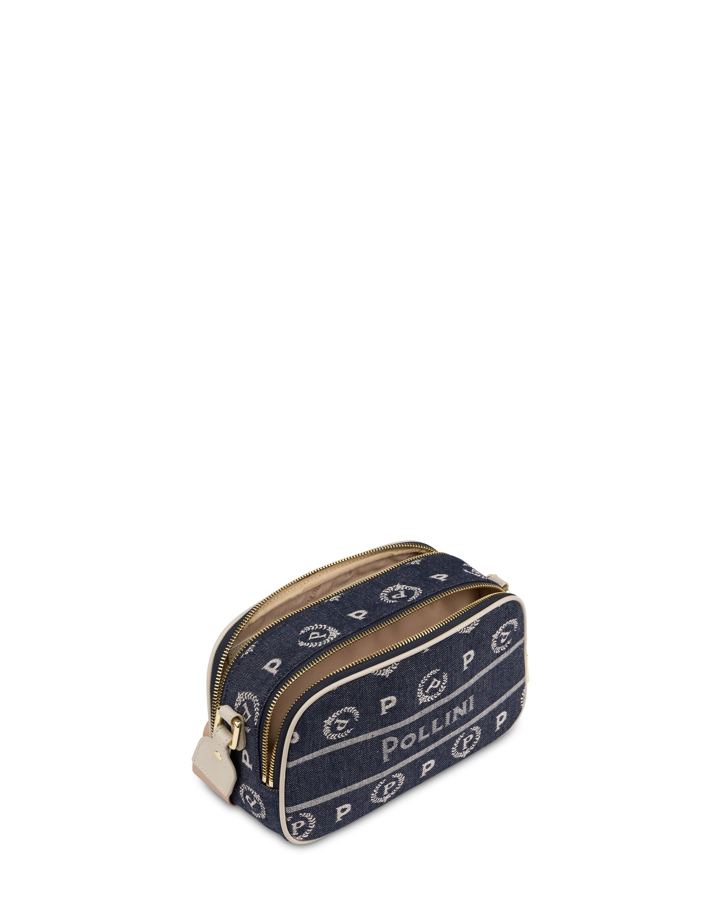Pollini Crossbody Bag Heritage Marina In Denim Blu/avorio