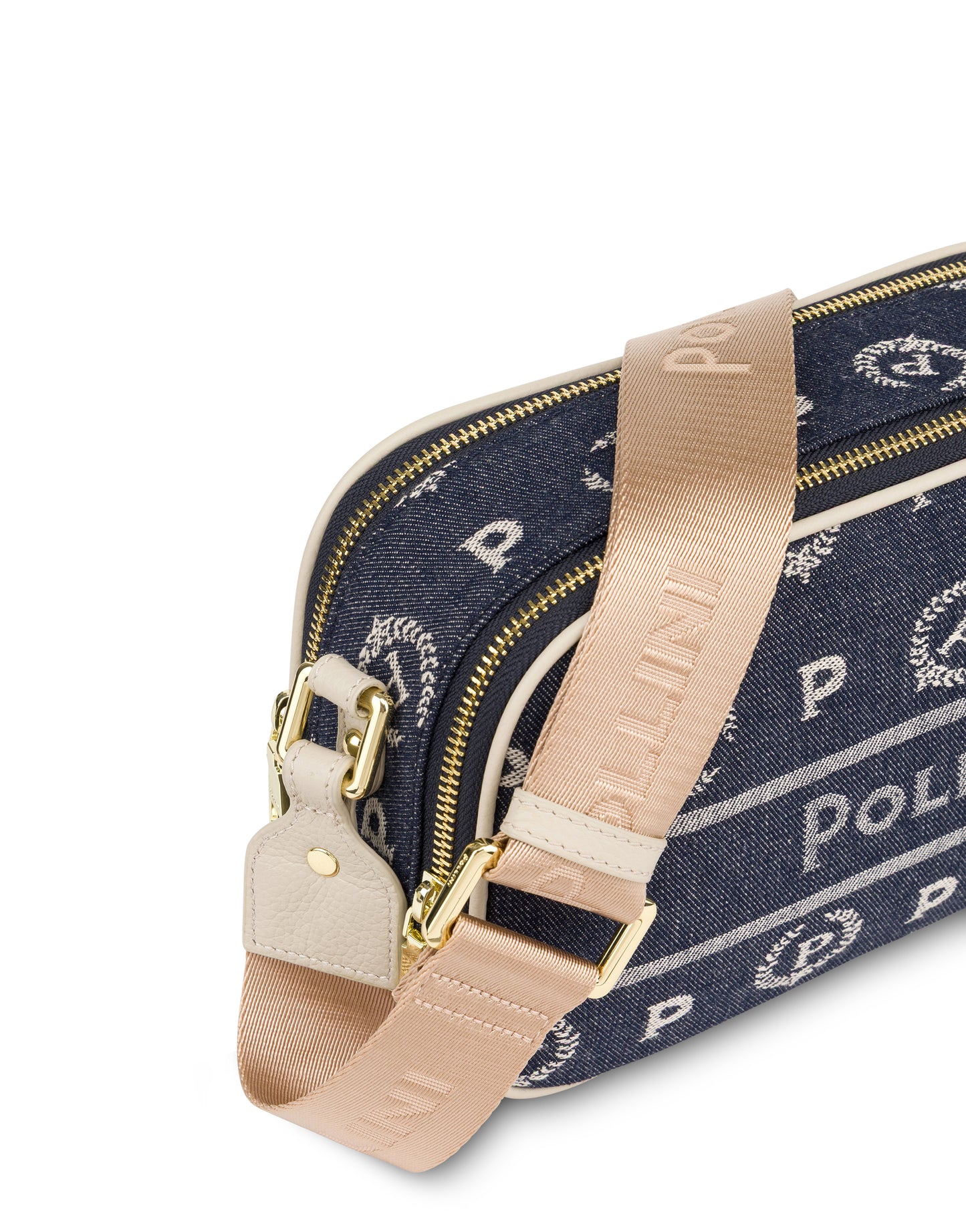 Pollini Crossbody Bag Heritage Marina In Denim Blu/avorio