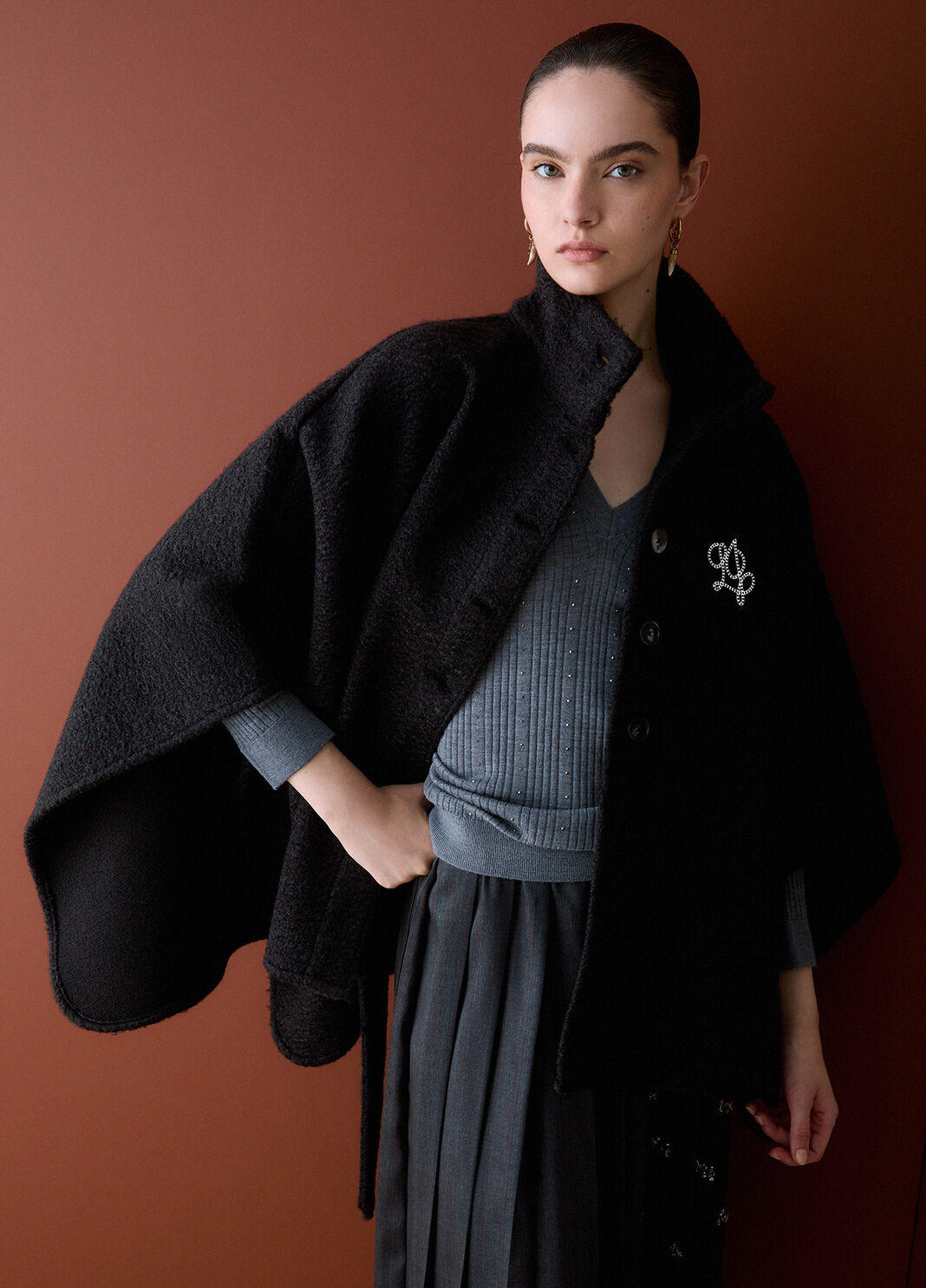 Poncho con cintura Liu Jo