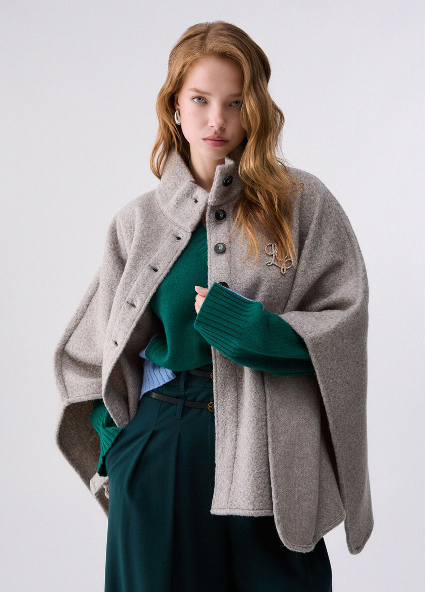 Poncho con cintura Liu Jo