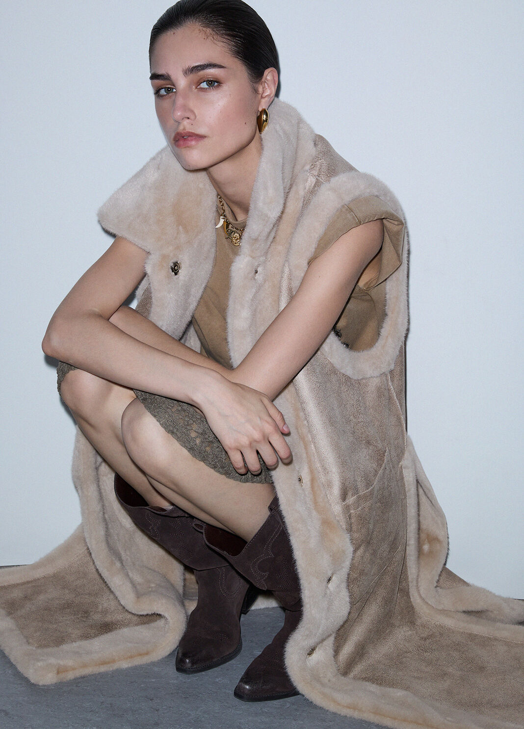 Gilet in montone sintetico Liu Jo