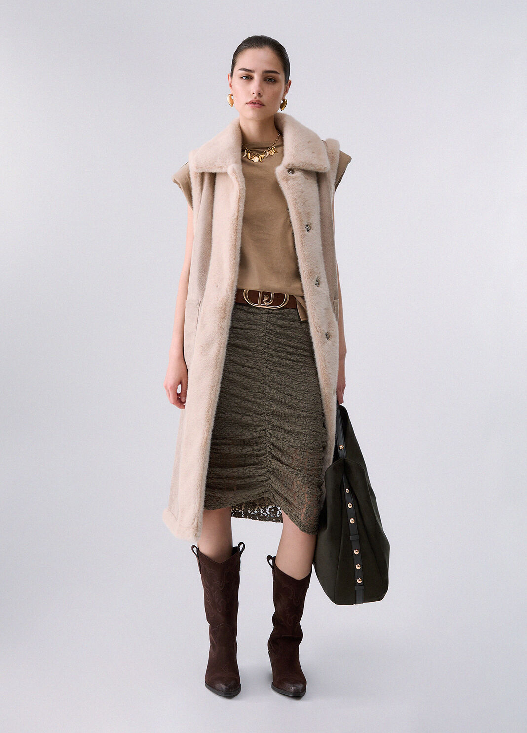 Gilet in montone sintetico Liu Jo