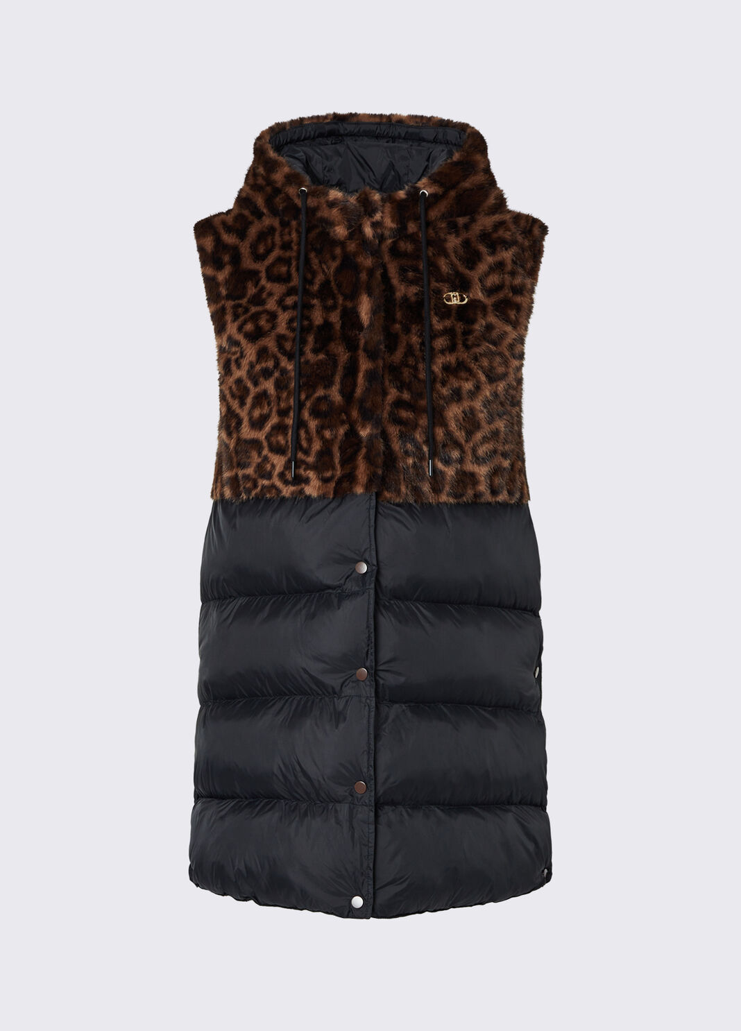 Gilet animalier con cappuccio Liu Jo