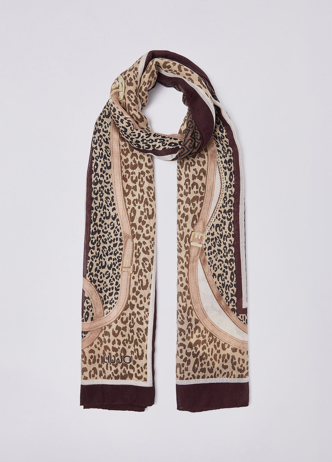 Stola animalier con cinturini Liu Jo