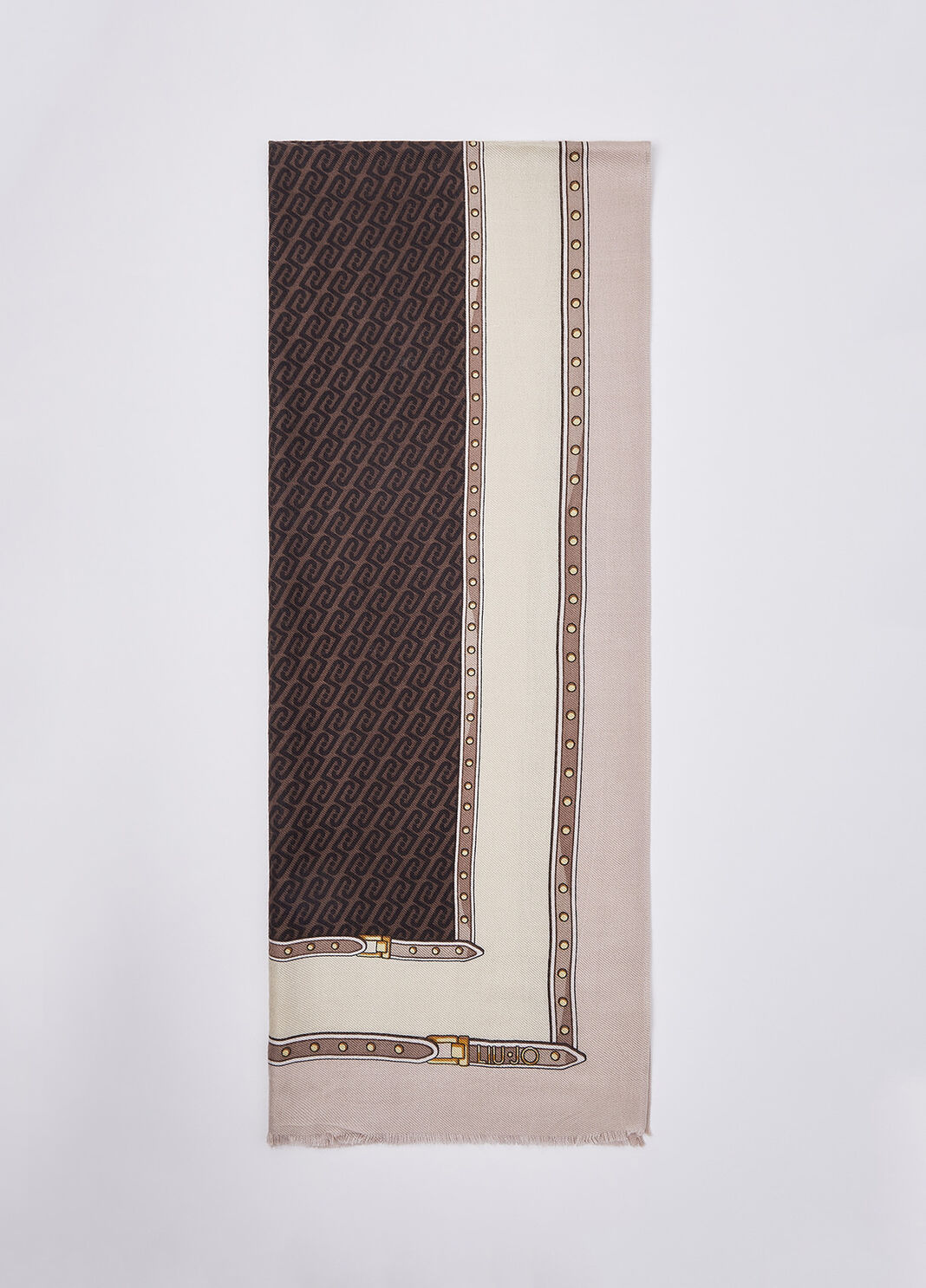 Stola con logo monogram Liu Jo