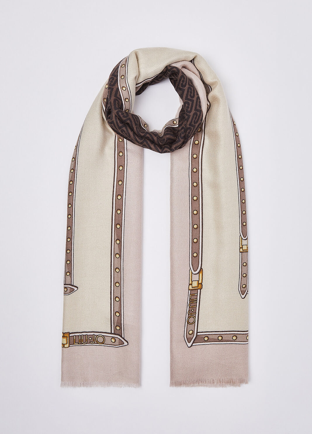 Stola con logo monogram Liu Jo
