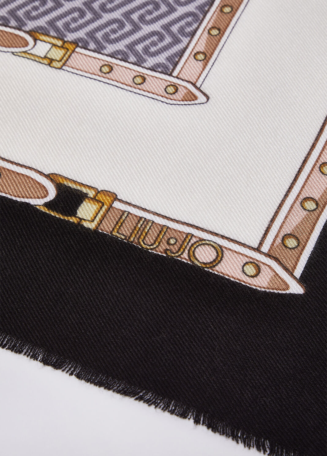 Stola con logo monogram Liu Jo
