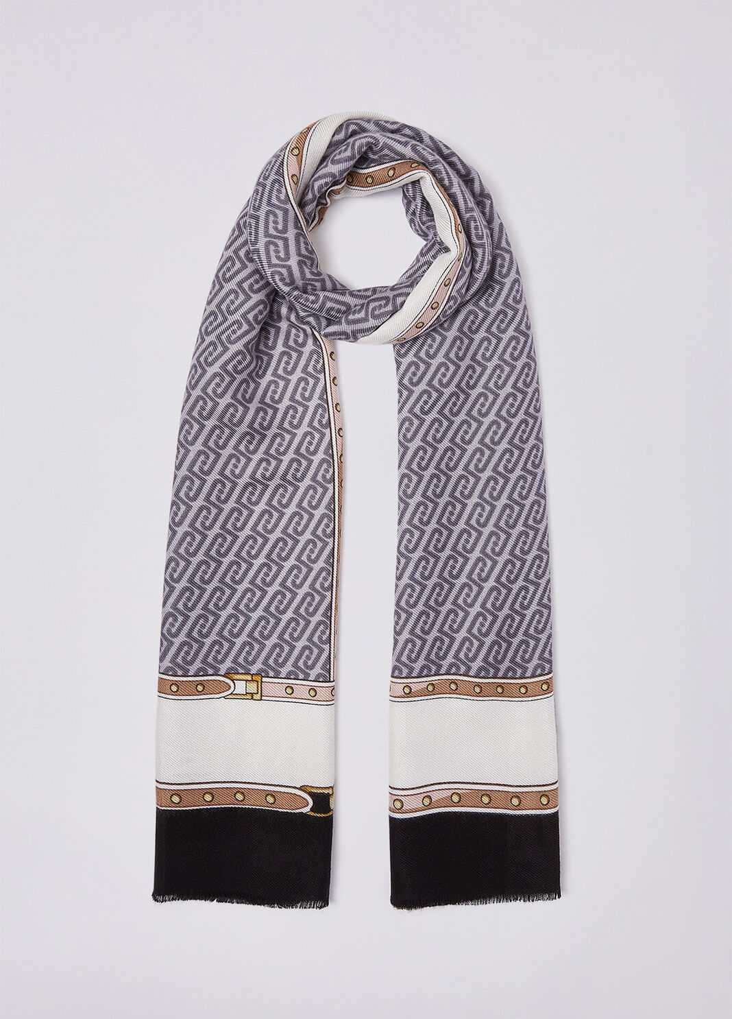 Stola con logo monogram Liu Jo