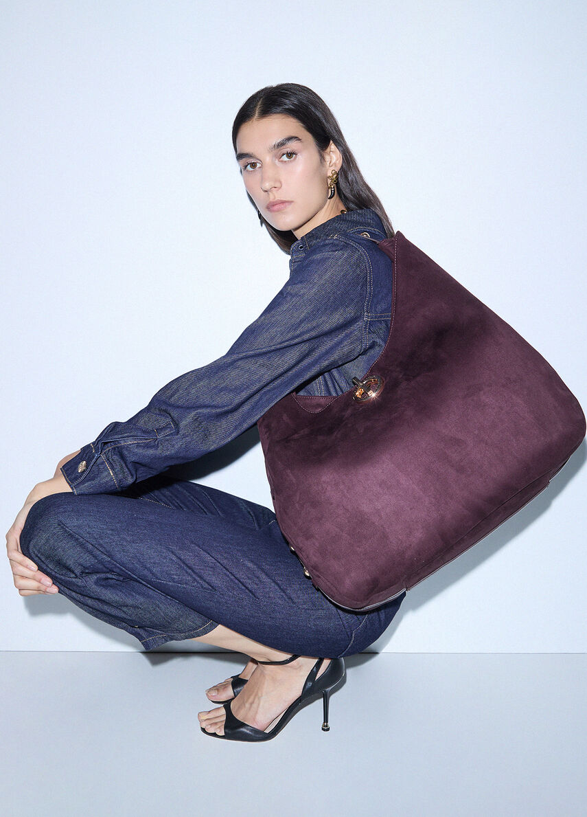 Borsa hobo grande con borchie Liu Jo