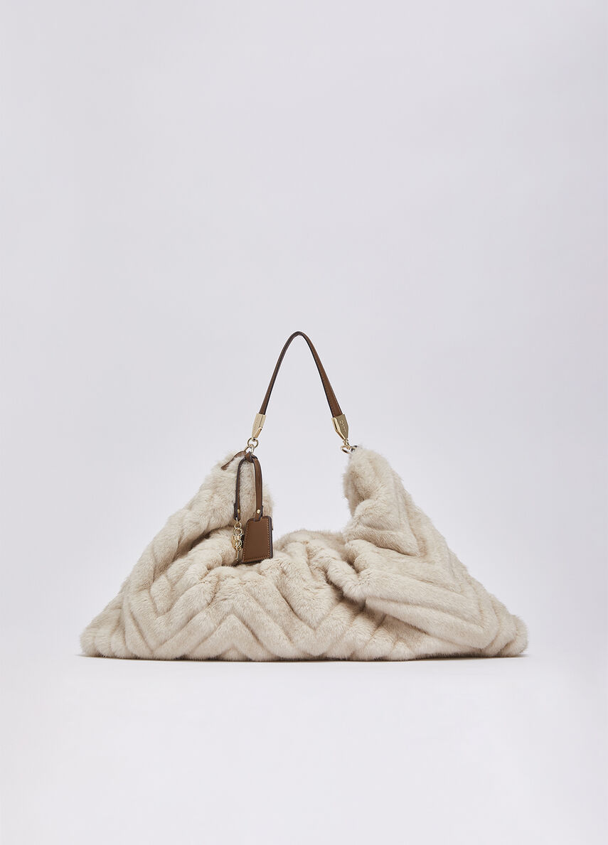 Borsa grande in pelliccia sintetica Liu Jo