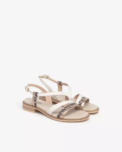 Art. E513418D/434 Sandali Donna in Pelle e Materiale Tecnico
