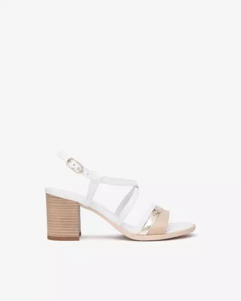 Art. E513441D/453 Sandali Donna in Pelle e Materiale Tecnico