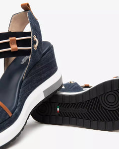 Art. E513600D/214 Sandali Donna in Tessuto e Pelle