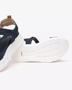Art. E513691D/214 Sandali Donna in Tessuto e Pelle