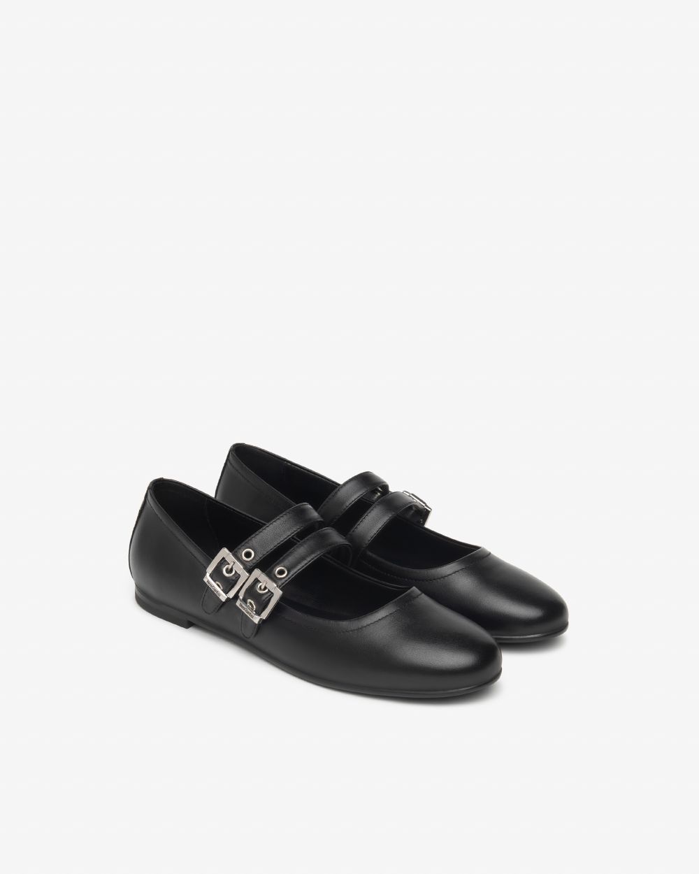 E615003D_100 Ballerine Donna in Pelle NeroGiardini