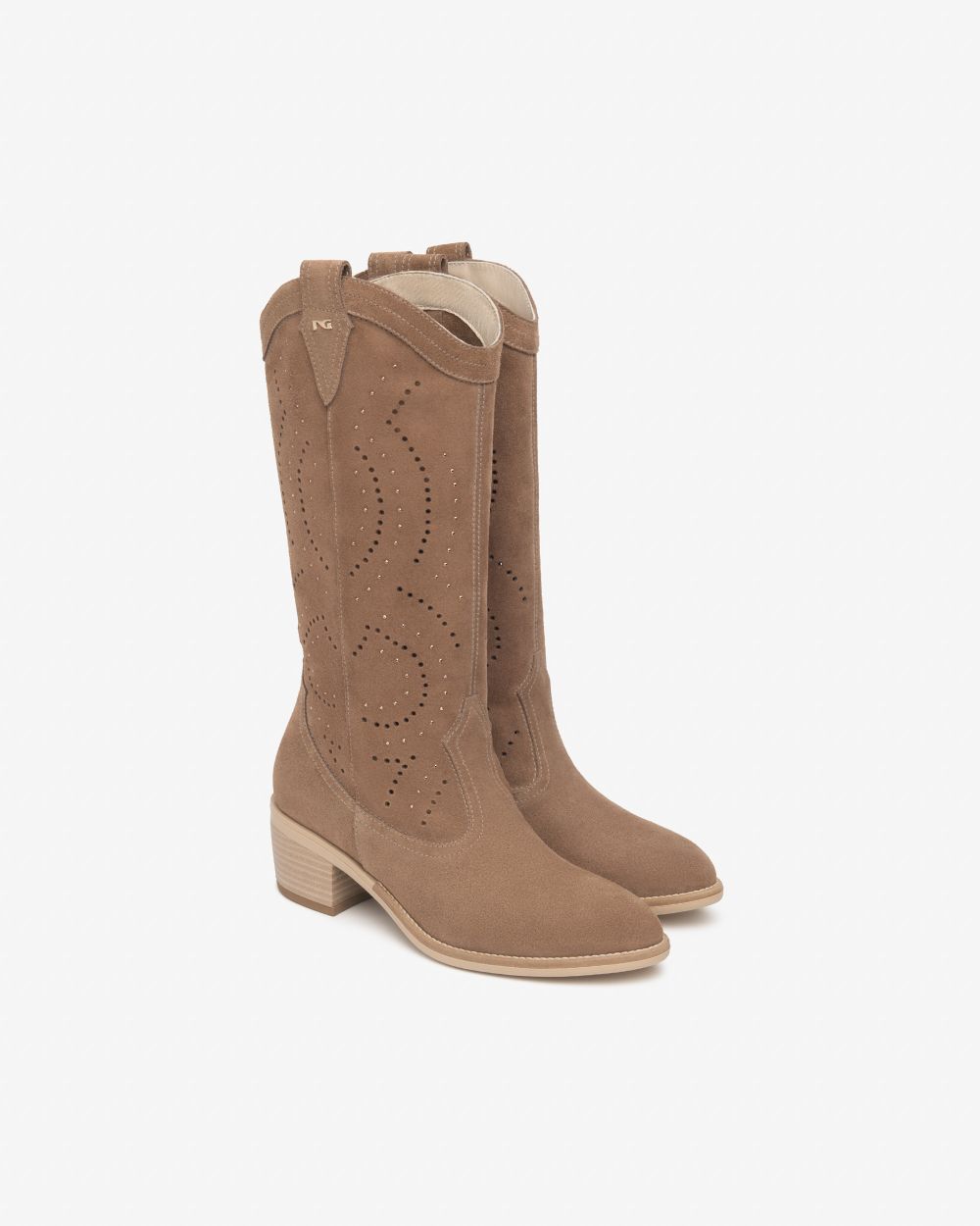 E615122D_442 Stivali Donna in Suede NeroGiardini