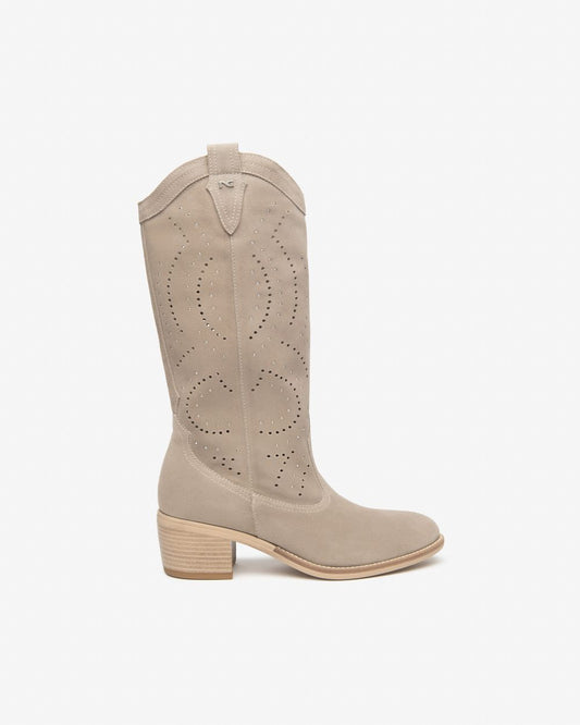 E615122D_451 Stivali Donna in Suede NeroGiardini
