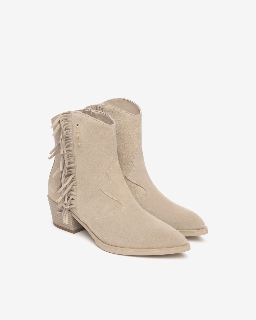 E615131D_421 Stivaletti Donna in Suede NeroGiardini