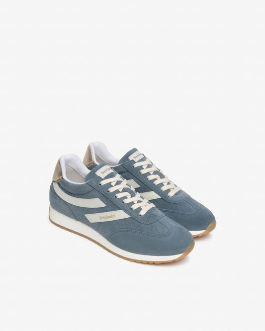 E615160D_203 Sneakers Donna in Suede, Pelle e Materiale Tecnico NeroGiardini