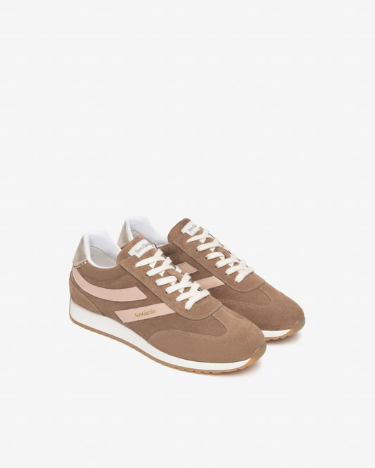 E615160D_442 Sneakers Donna in Suede, Pelle e Materiale Tecnico NeroGiardini