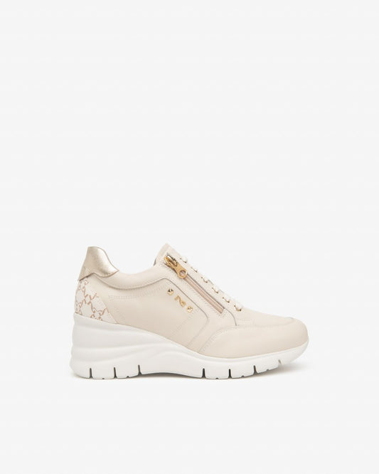 E615221D_710 Sneakers Donna in Pelle e Materiale Tecnico NeroGiardini