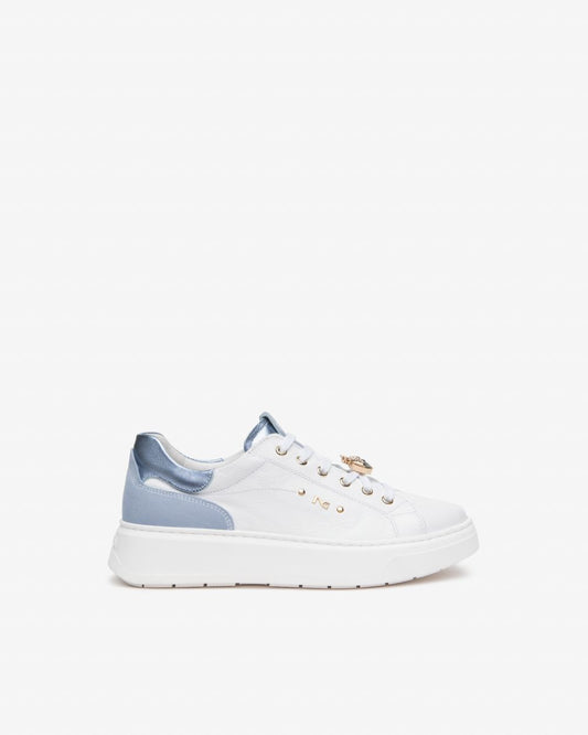 E615270D_707 Sneakers Donna in Pelle e Suede NeroGiardini