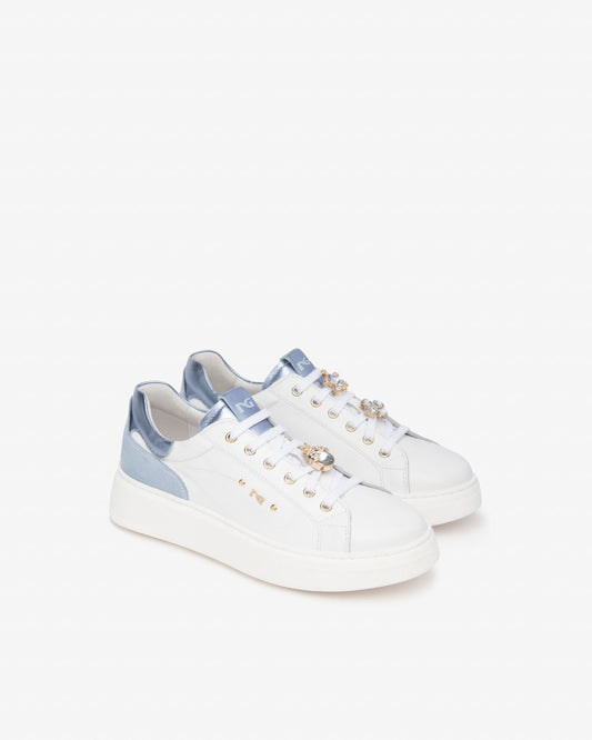 E615270D_707 Sneakers Donna in Pelle e Suede NeroGiardini