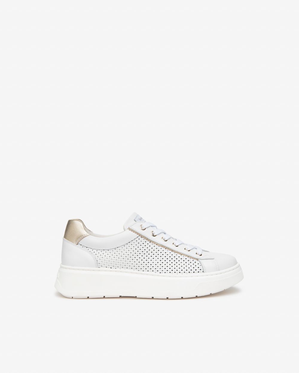 E615274D_707 Sneakers Donna in Pelle e Materiale Tecnico NeroGiardini