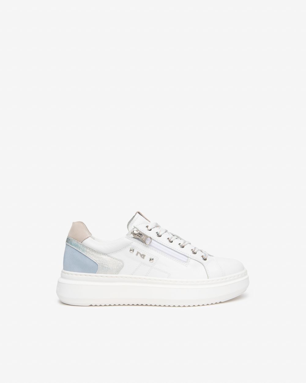 E615285D_707 Sneakers Donna in Pelle e Suede NeroGiardini