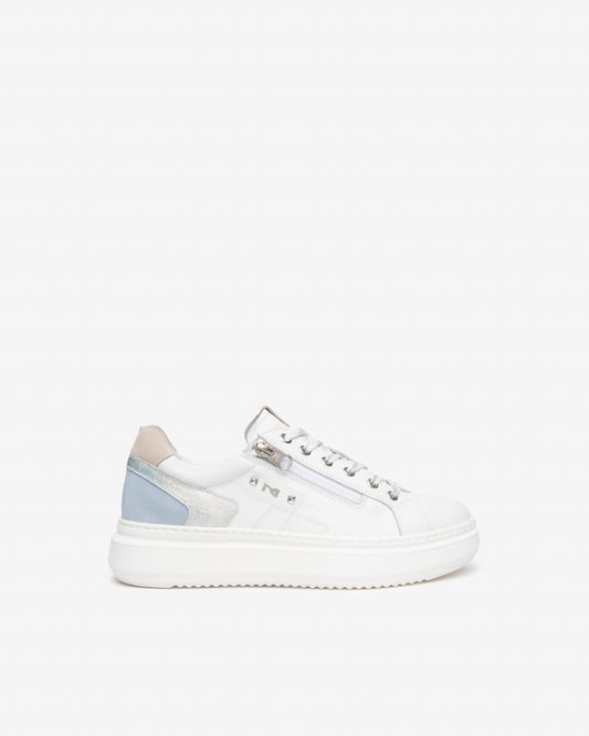 E615285D_707 Sneakers Donna in Pelle e Suede NeroGiardini