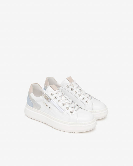E615285D_707 Sneakers Donna in Pelle e Suede NeroGiardini