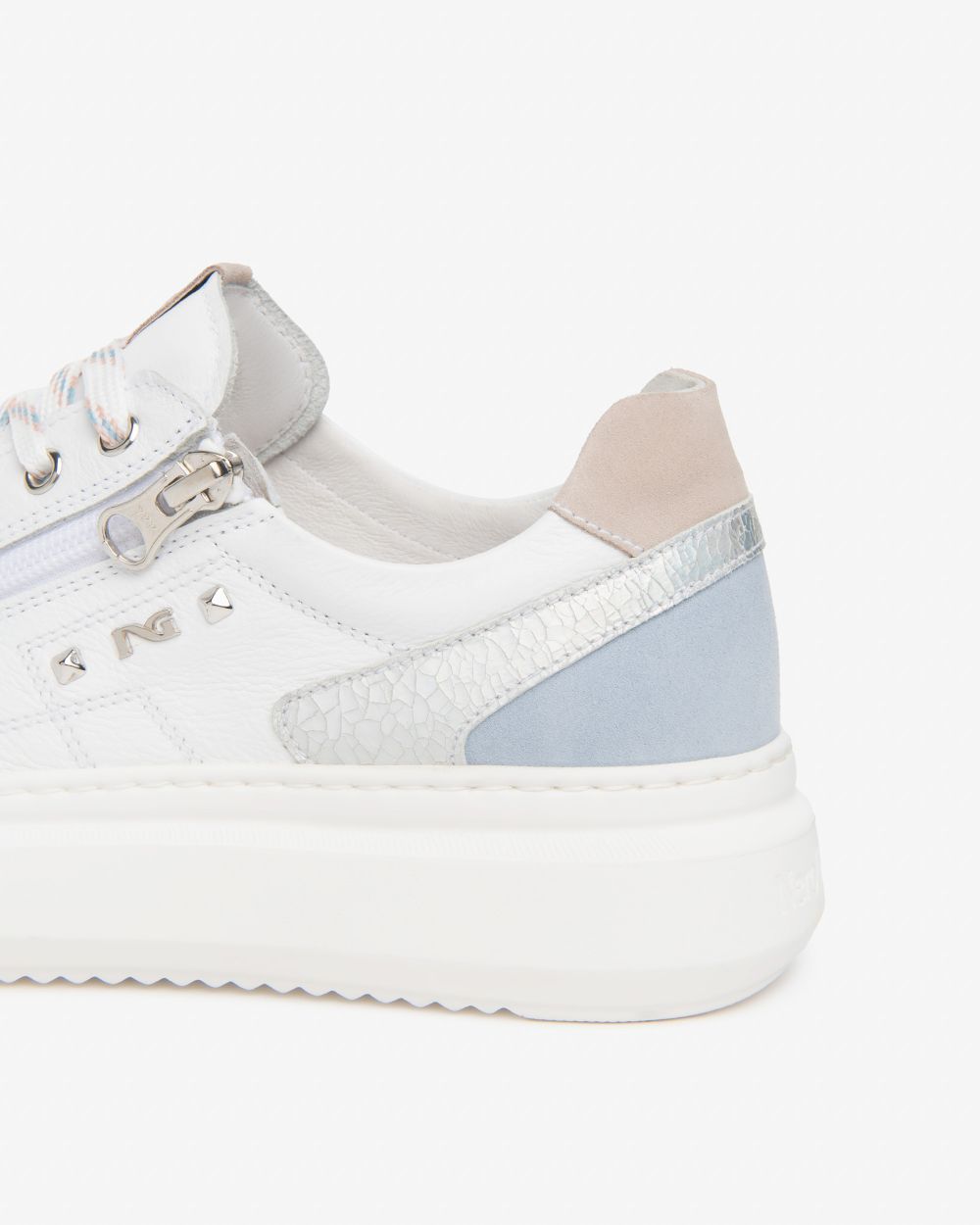 E615285D_707 Sneakers Donna in Pelle e Suede NeroGiardini