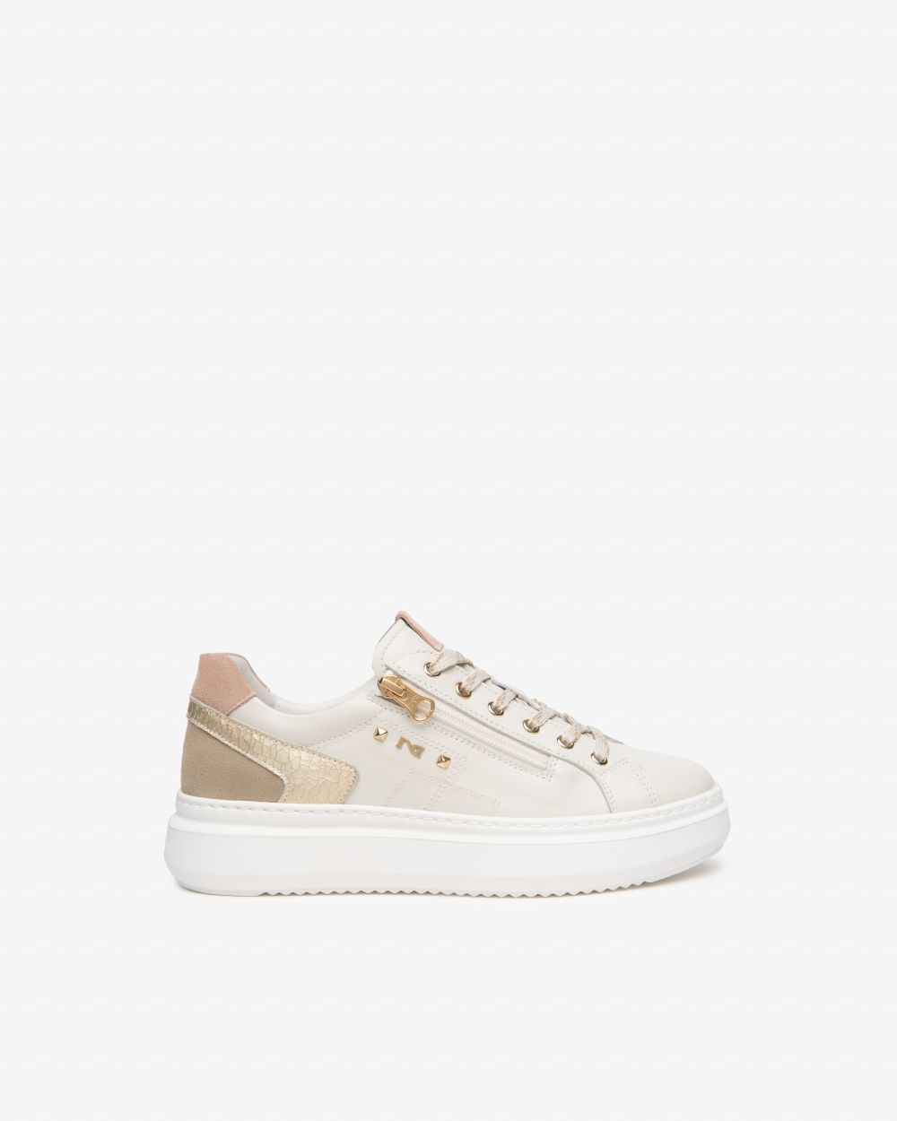 E615285D_713 Sneakers Donna in Pelle e Suede NeroGiardini