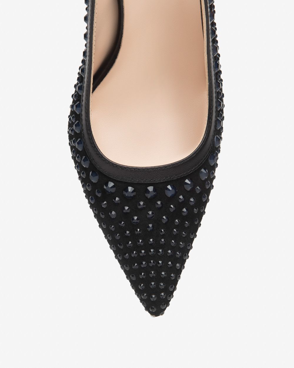 E615431DE_100 Sling-Back Donna in Pelle NeroGiardini