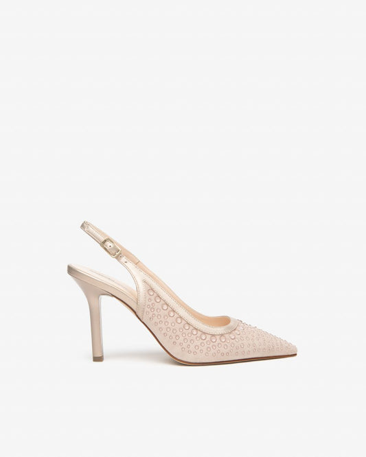 E615431DE_677 Sling-Back Donna in Pelle NeroGiardini