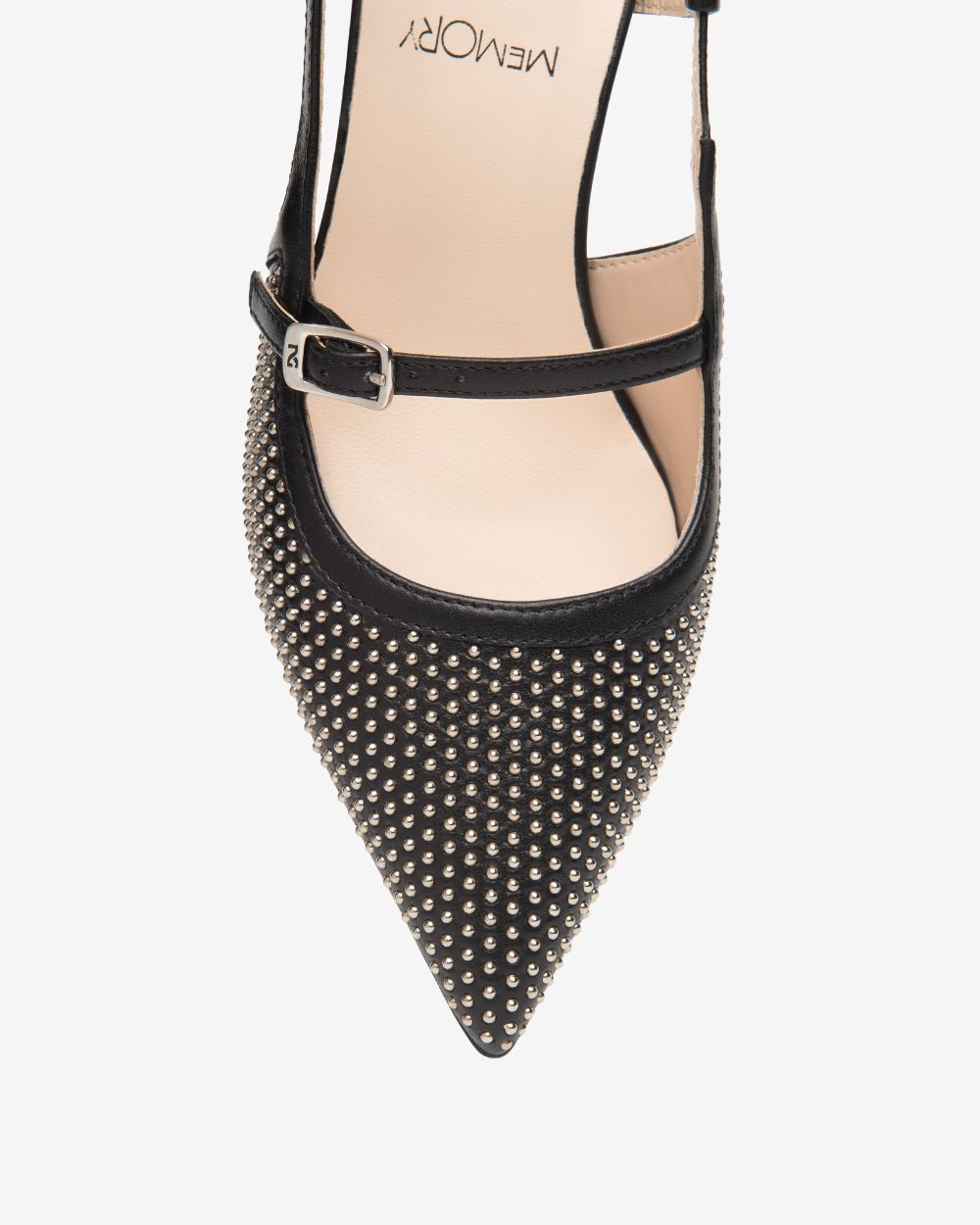 E615474D_100 Sling-Back Donna in Pelle NeroGiardini
