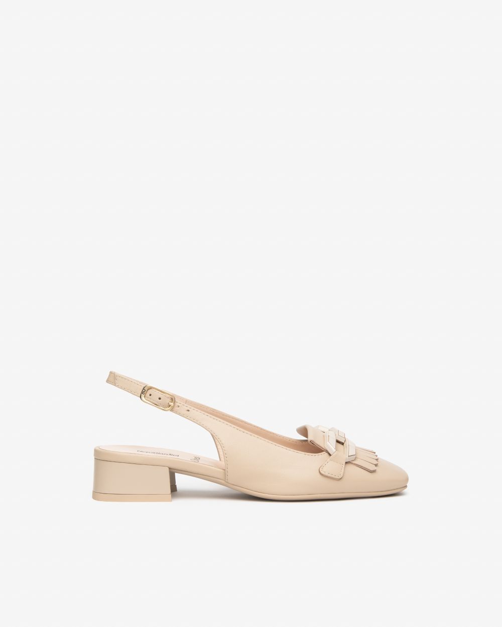 E615500D_453 Sling-Back Donna in Pelle NeroGiardini